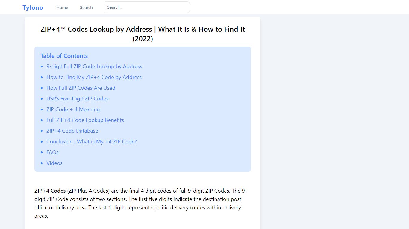 ZIP+4™ Codes Lookup by Address | What It Is & How to Find It (2022)